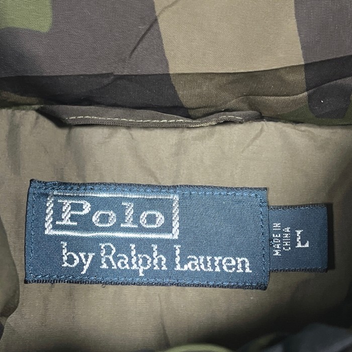 Lsize Polo by Ralph Lauren camouflage down vest 231011010 ポロラルフローレン 迷彩 カモフラベスト | Vintage.City 古着屋、古着コーデ情報を発信