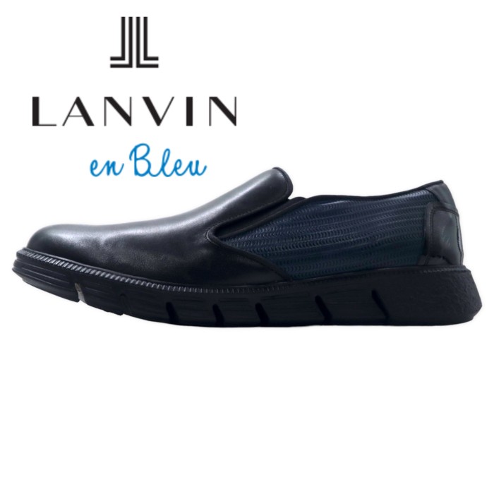 LANVIN en Bleu オックスフォード スリッポン シューズ 26.5cm ...
