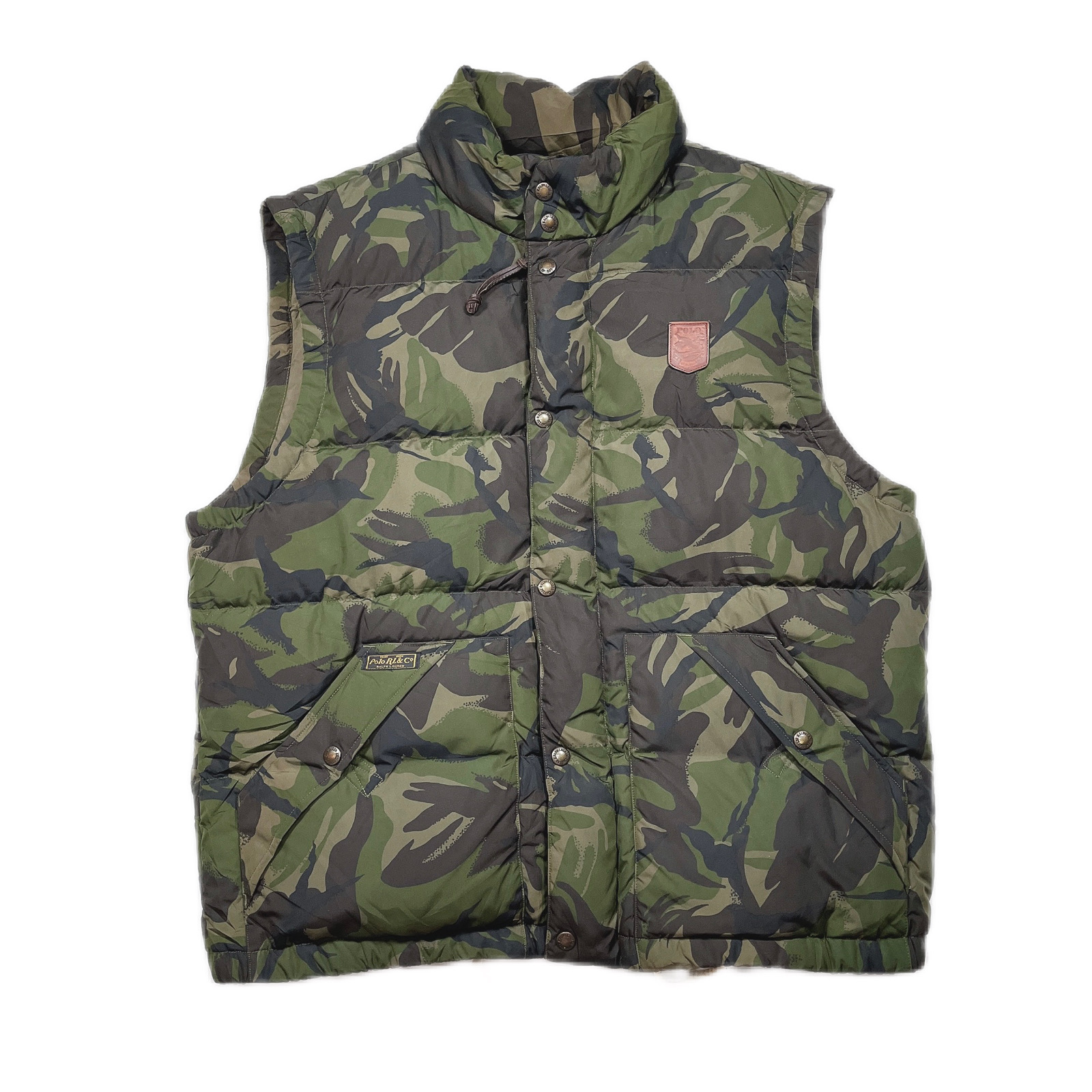 Lsize Polo by Ralph Lauren camouflage down vest 231011010 ポロ ...