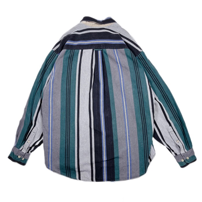Lsize multi stripe shirt 231011006 Lサイズ マルチストライプ シャツ 長袖 | Vintage.City 빈티지숍, 빈티지 코디 정보