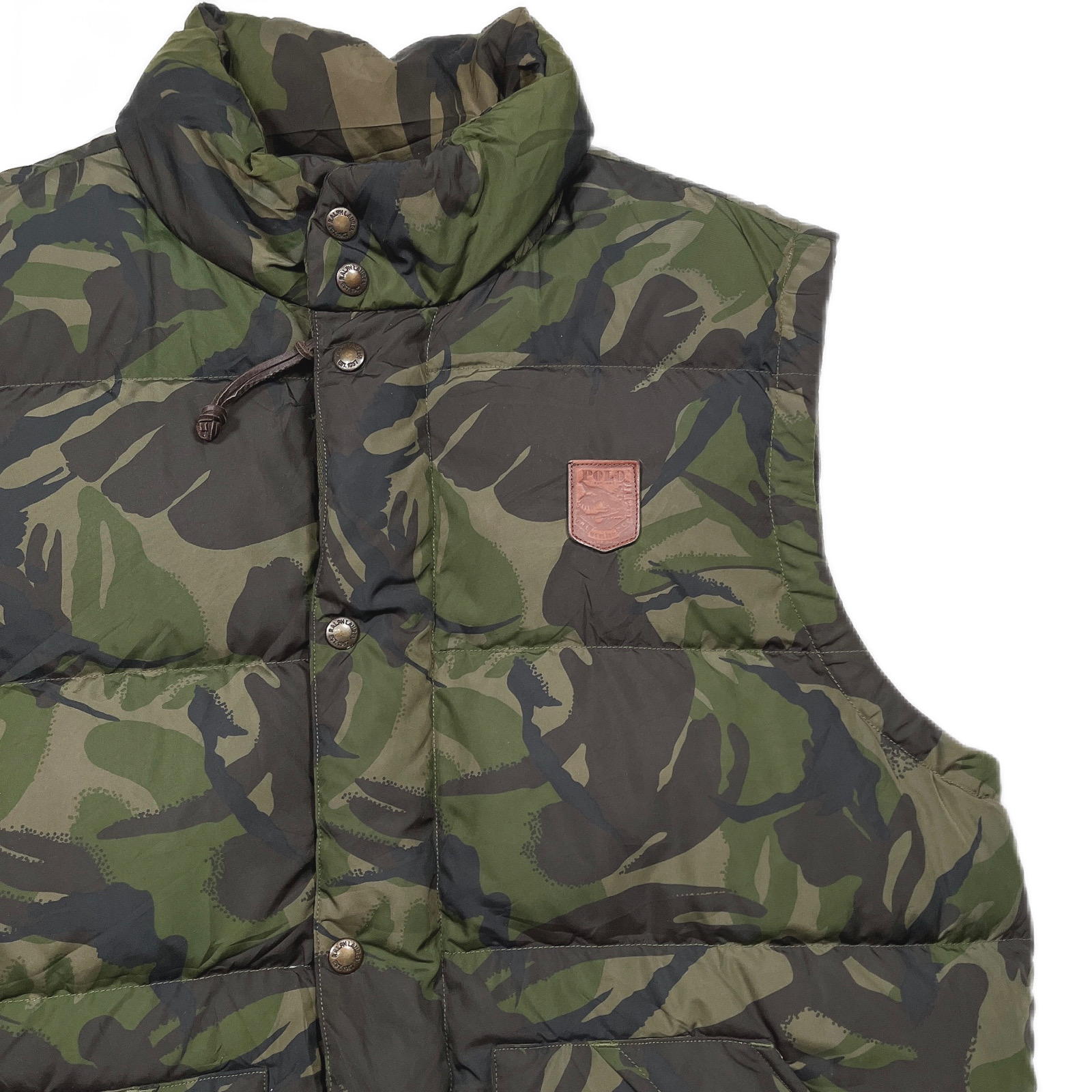 Lsize Polo by Ralph Lauren camouflage down vest 231011010 ポロ