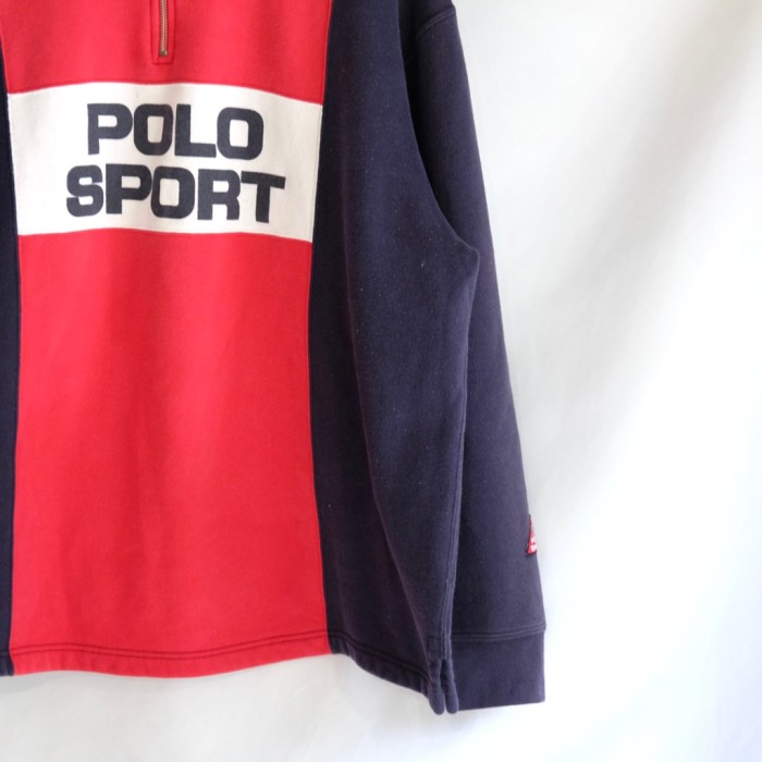 Polo Sport Ralphlauqen 90sコットンポリジップアップスウェットシャツ ...