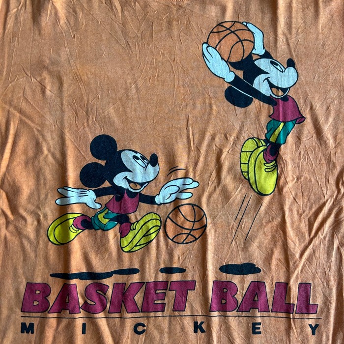 ディズニー ミッキーマウス バスケット Tシャツ | Vintage.City 古着屋、古着コーデ情報を発信