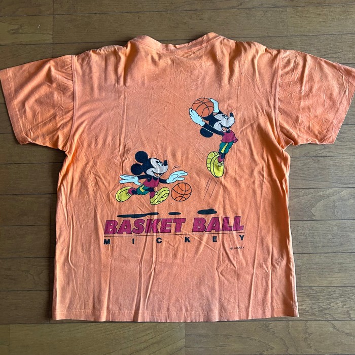 ディズニー ミッキーマウス バスケット Tシャツ | Vintage.City 古着屋、古着コーデ情報を発信
