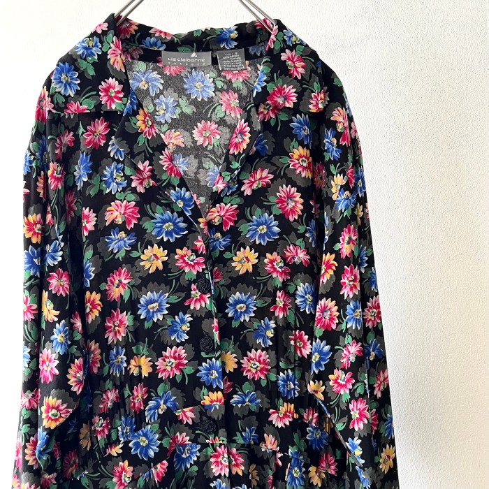 Vintage Flower Pattern Long Dress | Vintage.City 古着屋、古着コーデ情報を発信