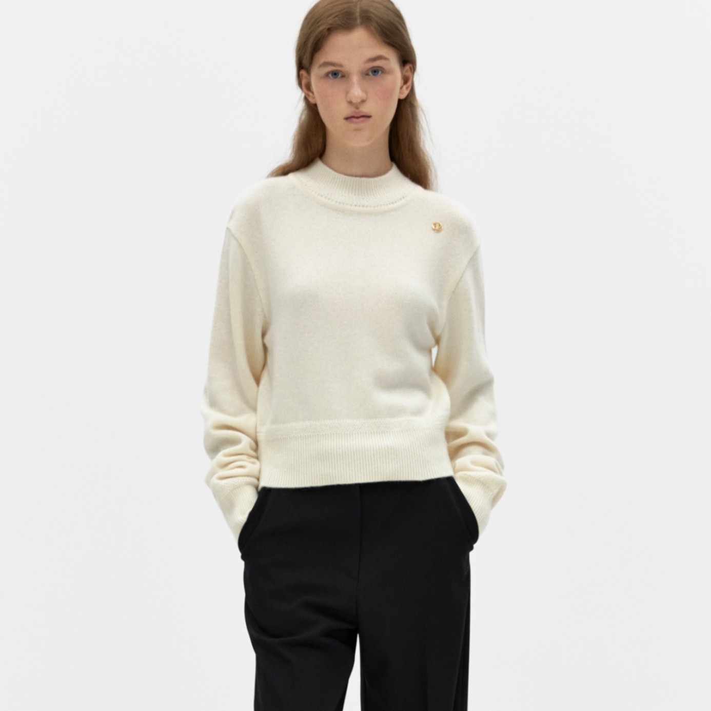 depound-charming pullover - ivory