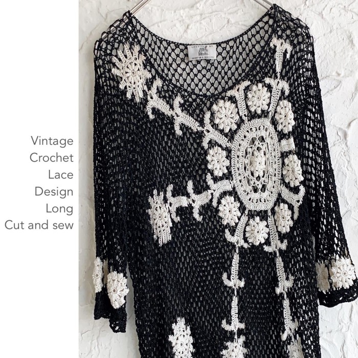 Embroidery Design Crochet Laceカットソー | Vintage.City 빈티지숍, 빈티지 코디 정보