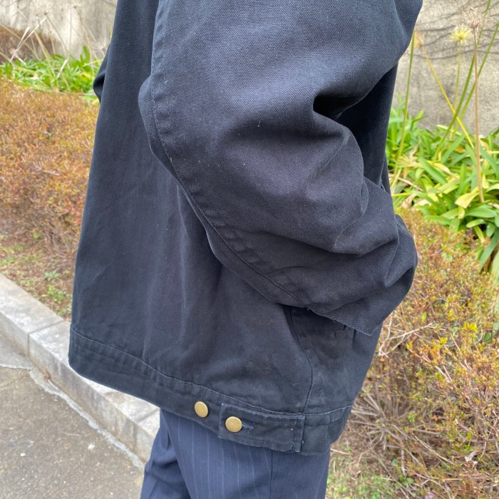 90's / black zip up jacket | Vintage.City