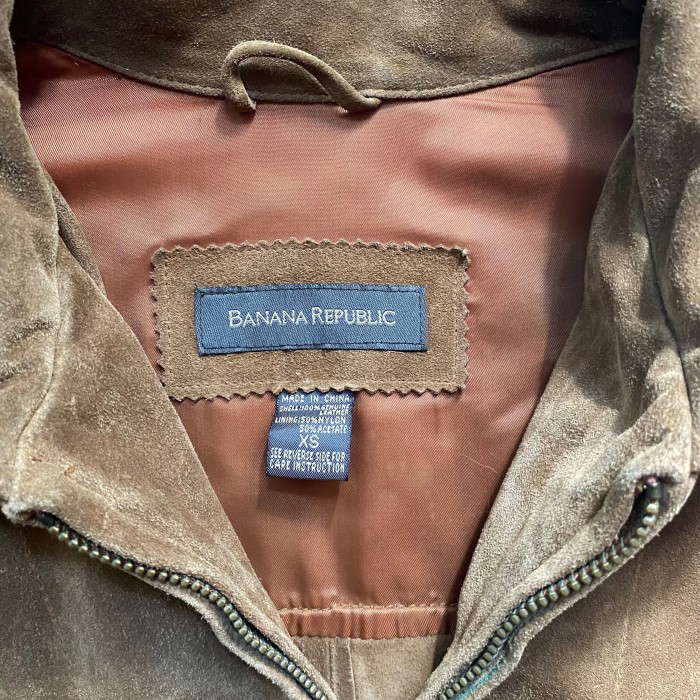 90s- バナナリパブリック レザージャケット キャメル XS 3ポケ | Vintage.City 古着屋、古着コーデ情報を発信