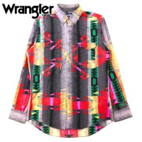 USA製 WRANGLER ボタンダウンシャツ XL グレー コットン 総柄 ネイティブ柄 90年代 | Vintage.City 古着屋、古着コーデ情報を発信