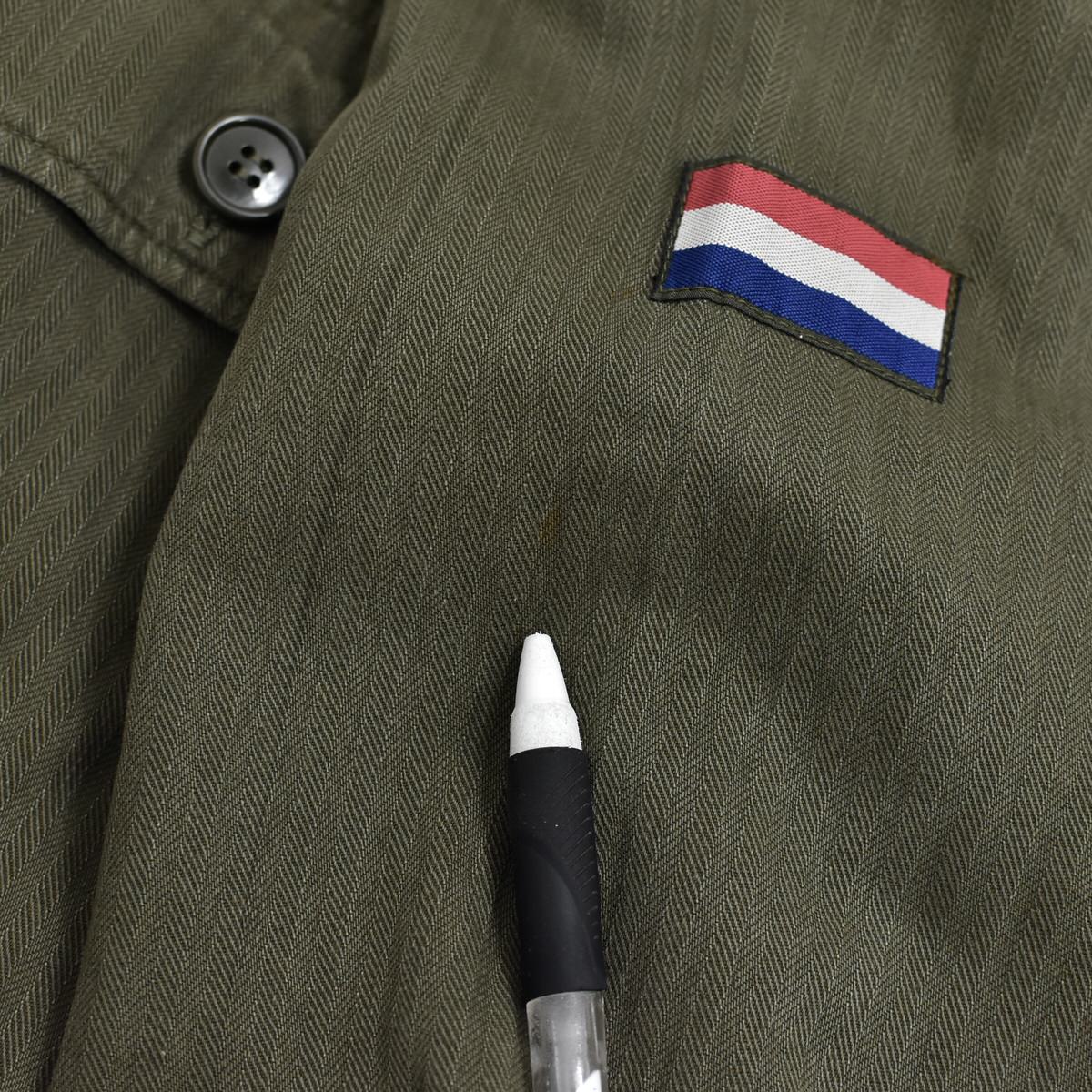 60s KL 1967 オランダ軍 HBT ヘリンボーンツイル フィールド シャツ
