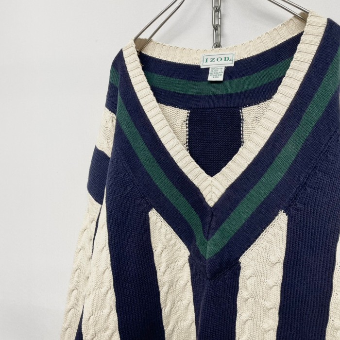 “IZOD” Tilden Knit | Vintage.City 古着屋、古着コーデ情報を発信