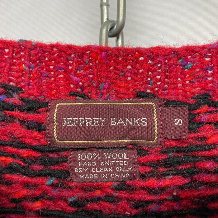90's “JEFFREY BANKS” Wool Hand Knit | Vintage.City