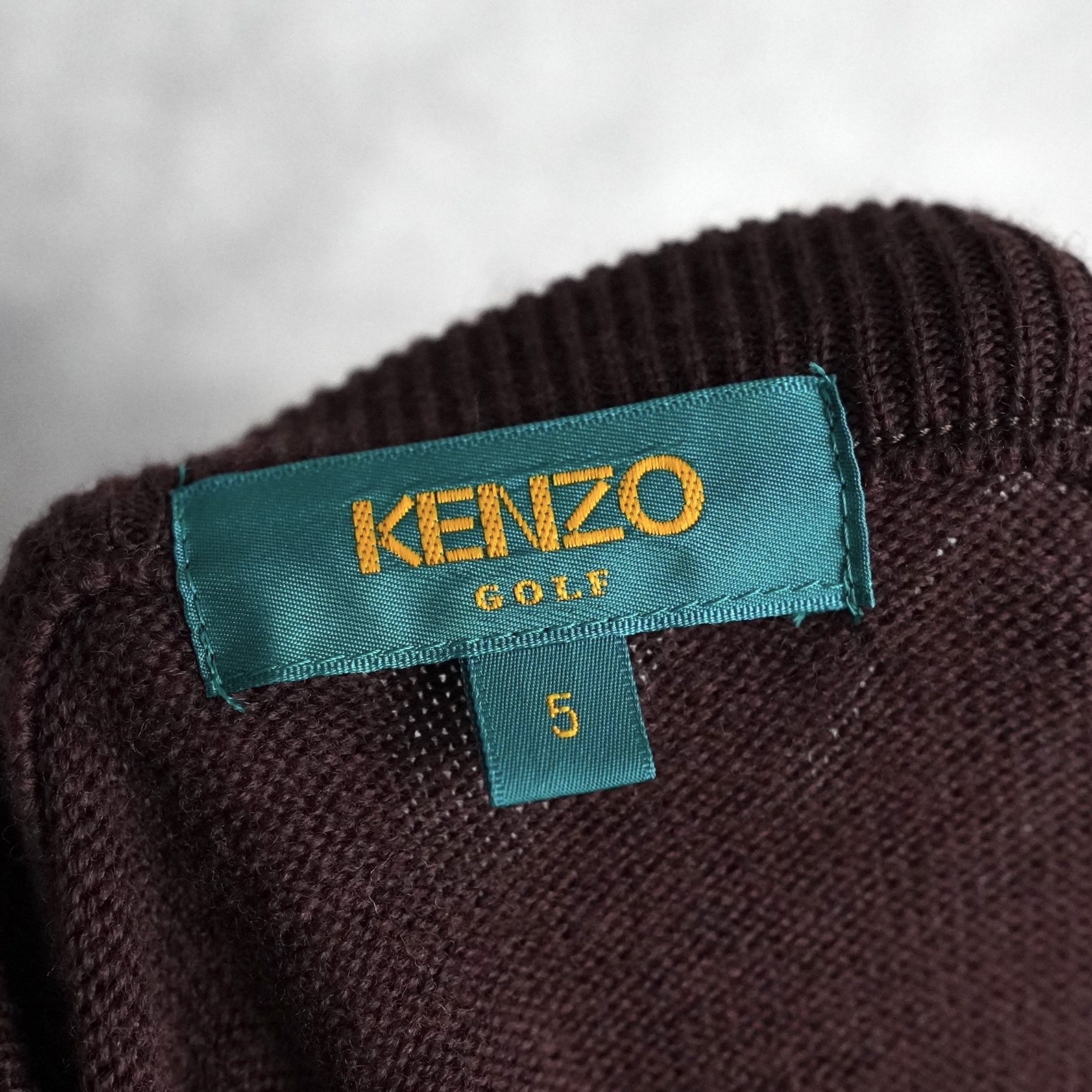 KENZO GOLF ケンゾーゴルフ ニット セーター ロゴ刺繡 日本製 2XL 