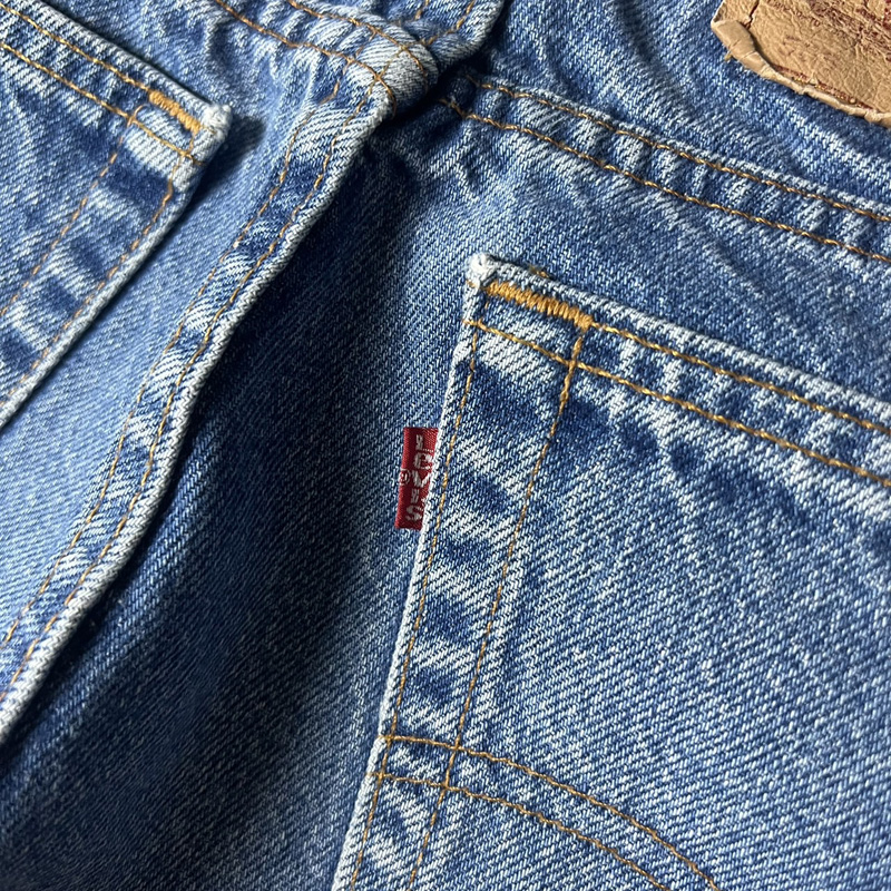 ヒゲ 90s USA製 Levis 505 0216 デニム パンツ 34 33 / 90年代