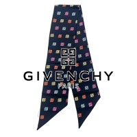 GIVENCHY リボンスカーフ ブラック 総柄 モノグラム ロゴ シルク 日本製 | Vintage.City 古着屋、古着コーデ情報を発信