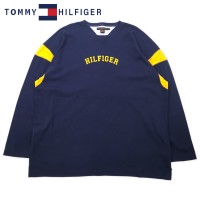TOMMY HILFIGER 90年代 ビッグサイズ スウェット 3XLT ネイビー コットン | Vintage.City 古着屋、古着コーデ情報を発信