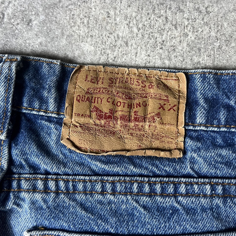 ヒゲ 90s USA製 Levis 505 0216 デニム パンツ 34 33 / 90年代