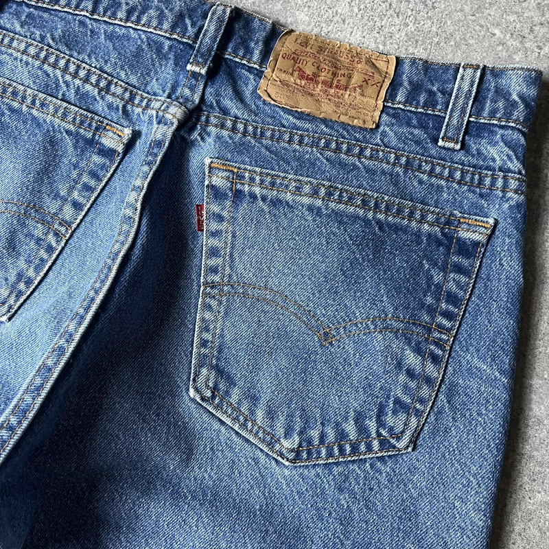 ヒゲ 90s USA製 Levis 505 0216 デニム パンツ 34 33 / 90年代