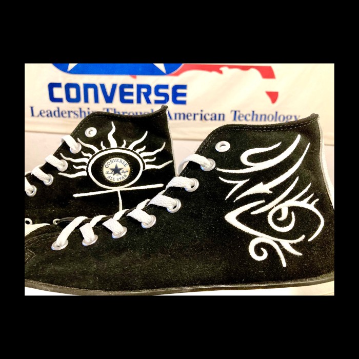converse（コンバース） ALL STAR Hi（オールスター デニスロッドマン ） ハイカット スエード 黒 4.5 23.5cm 90s USA 207 | Vintage.City 古着屋、古着コーデ情報を発信