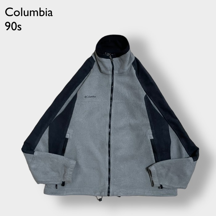 Columbia 90s 訳あり フリースジャケット XL ビッグサイズ ジップ
