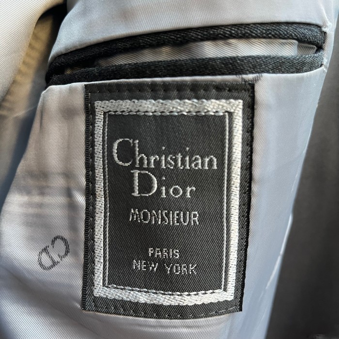80s Christian Dior テーラードジャケット タキシードジャケット 