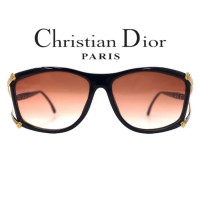 Christian Dior ドイツ製 サングラス スクエア ブラック グラデーションレンズ 2687 90 58⬜︎14  オールド | Vintage.City 古着屋、古着コーデ情報を発信