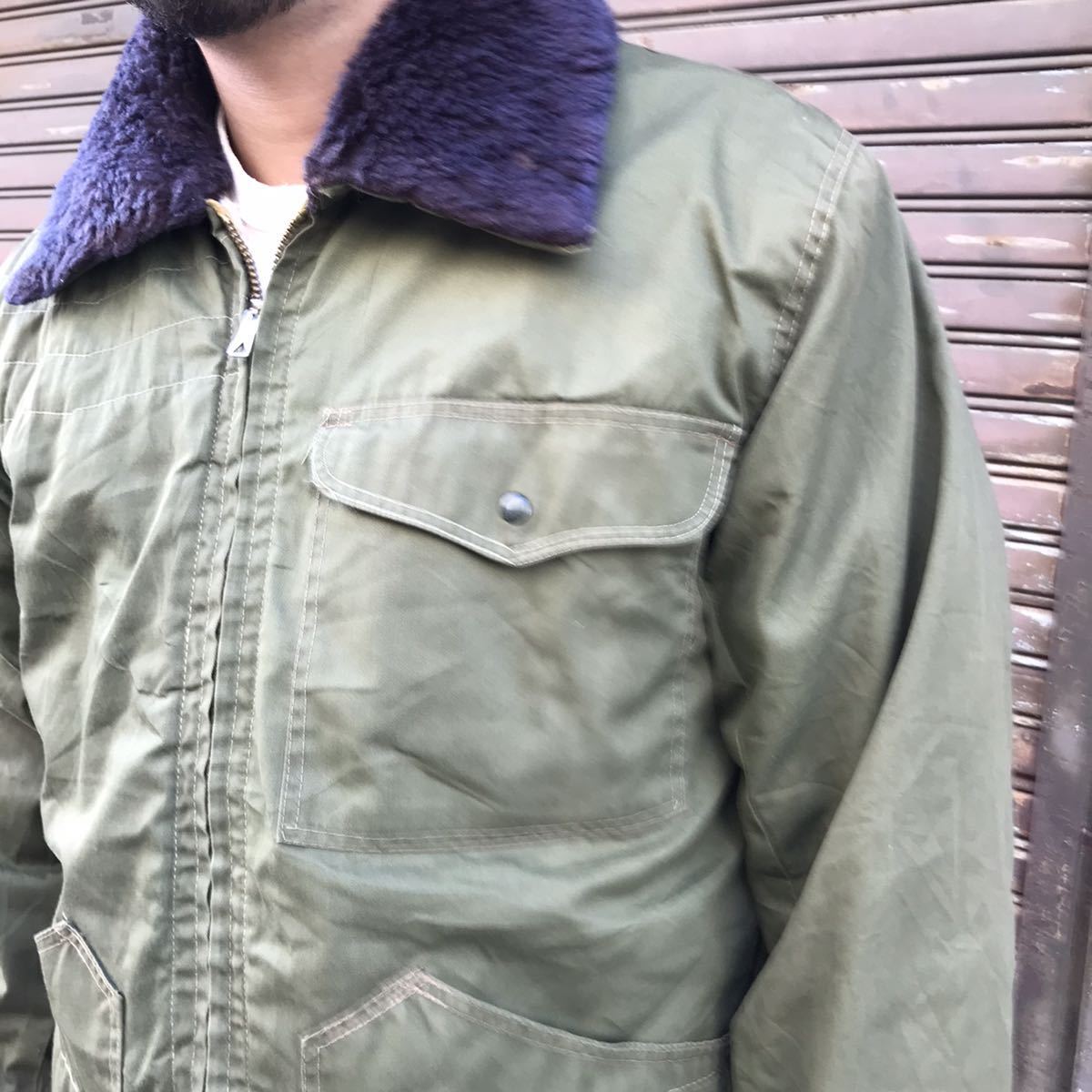 vintage 襟ボア 中綿 フライトジャケット