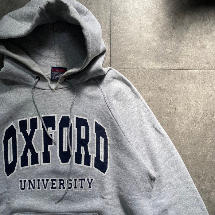 【希少】OXFORD UNIVERSITY プルオーバーパーカー　カレッジロゴ