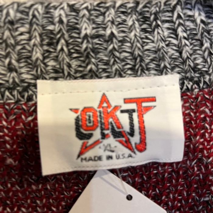 acrylic design knit cardigan | Vintage.City 古着屋、古着コーデ情報を発信