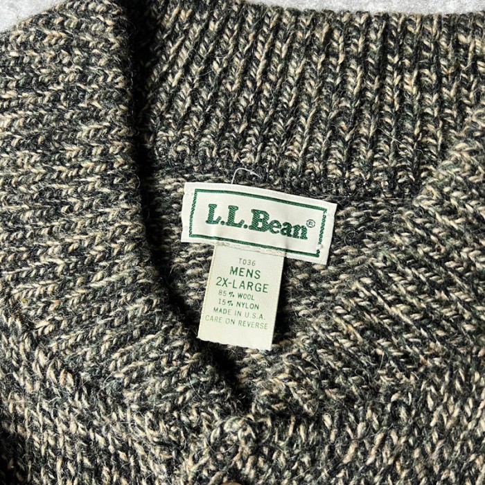 90s USA製 LLBean コマンド タイプ ヘンリーネック ウール ニット セーター 2XL / 90年代 アメリカ製 オールド エルエルビーン | Vintage.City 古着屋、古着コーデ情報を発信