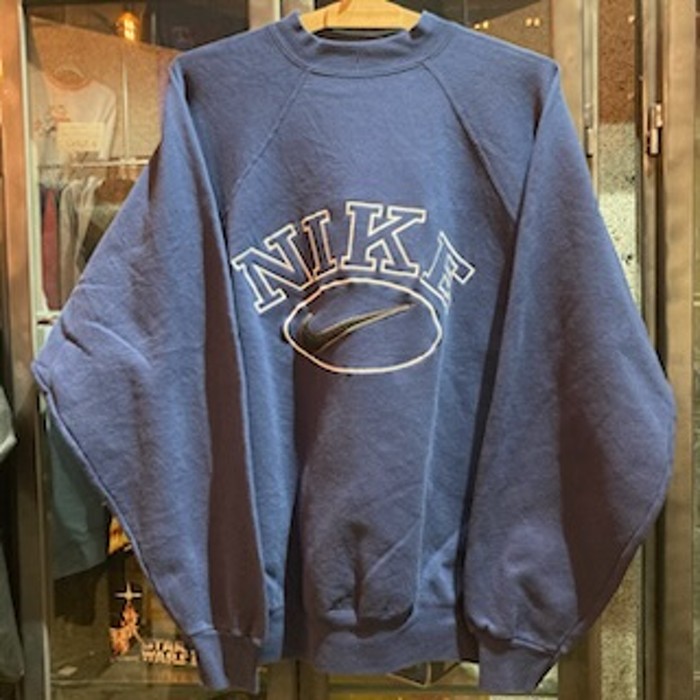 ナイキ NIKE スウェット XL ネイビー ロゴ アメリカ製 100% | Vintage.City