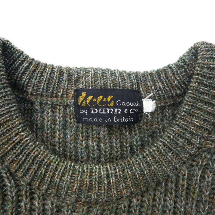 Vintage British Knit Sweater イギリス製 ケーブルニット セーター L