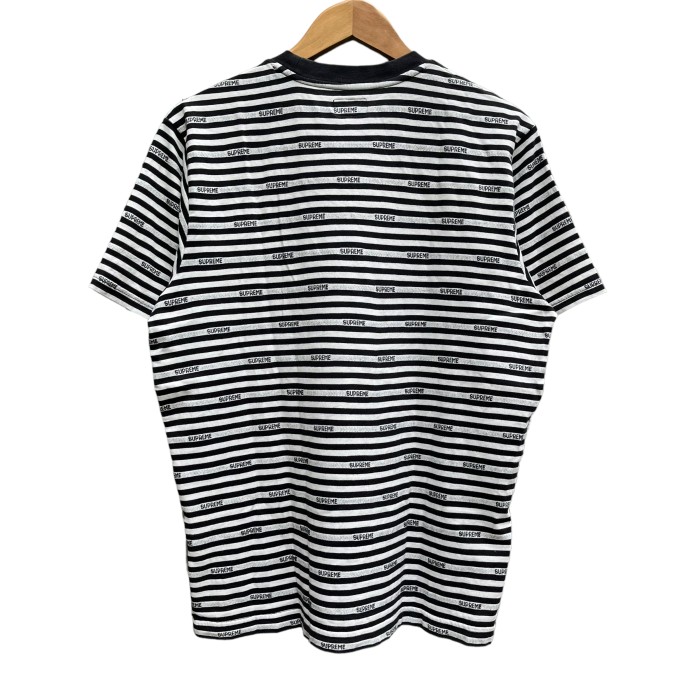 Supreme Logo Stripe S/S Top Tシャツ | Vintage.City