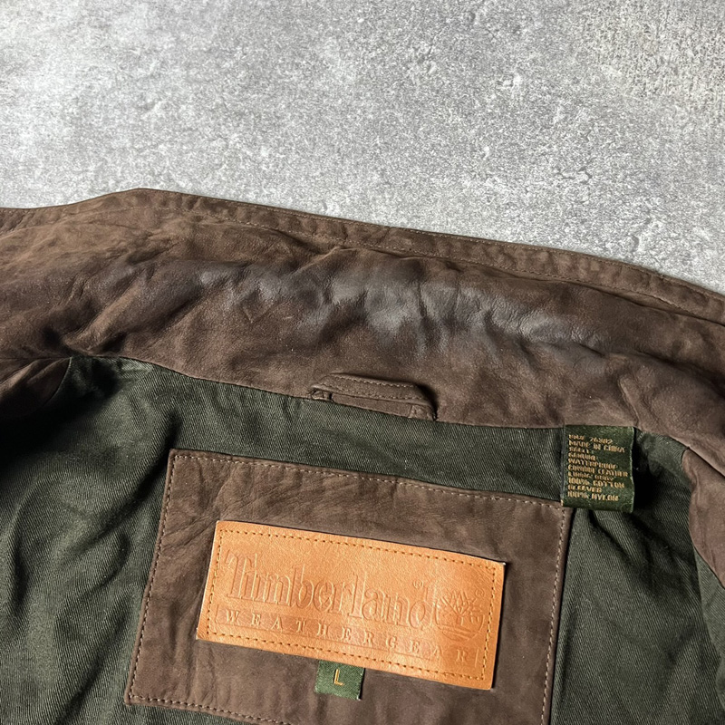 90s Timberland WEATHER GEAR ライナー付き 防水 本革 レザー