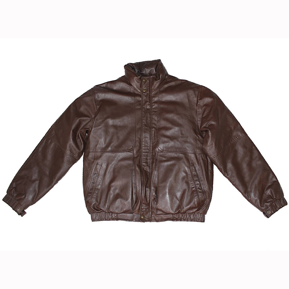 705cmEddie Bauer leather down jacket vintage