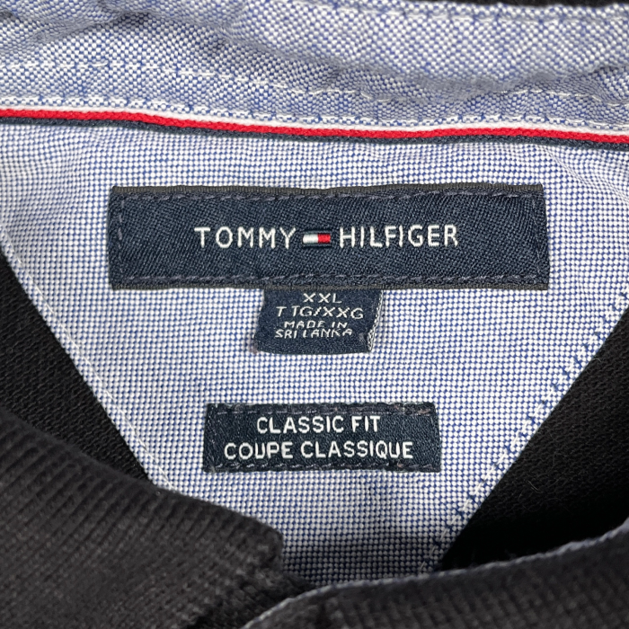 XXLsize TOMMY HILFIGER polo shirts 23101705 トミーヒルフィガー ポロシャツ 長袖 無地 | Vintage.City 빈티지숍, 빈티지 코디 정보