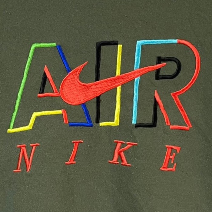 NIKE ナイキ スウェット XL 刺繍ロゴ センターロゴ 90s アースカラー