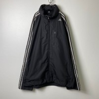 adidas スリーライン 袖ライン ナイロンジャケット 黒 2XL S1810 | Vintage.City 古着屋、古着コーデ情報を発信