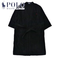 Polo by Ralph Lauren パイル ガウンコート バスローブ XL ネイビー コットン スモールポニー刺繍 ブラジル製 | Vintage.City 古着屋、古着コーデ情報を発信