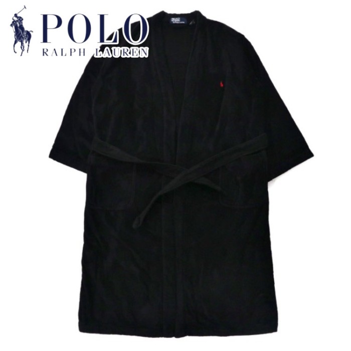 Polo by Ralph Lauren パイル ガウンコート バスローブ XL ネイビー 