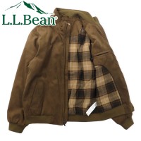L.L.Bean 90年代 フェイクスエード スウィングトップ ハリントンジャケット M ブラウン 中綿 インサレーション Thinslate | Vintage.City 古着屋、古着コーデ情報を発信