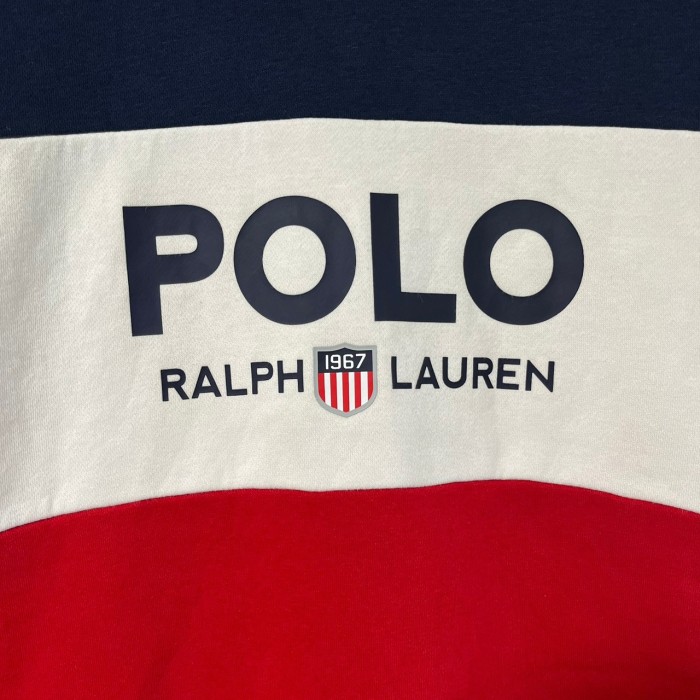 Ralph Lauren ラルフローレン スウェット センターロゴ ボーダー