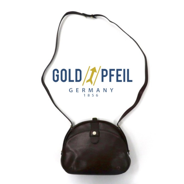 GOLD PFEIL がま口ショルダーバッグ ボルドー レザー HAND MADE ドイツ製 | Vintage.City 빈티지숍, 빈티지 코디 정보