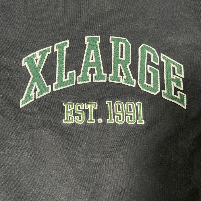 XLARGE エクストララージ スウェット 刺繍ロゴ センターロゴ リンガー