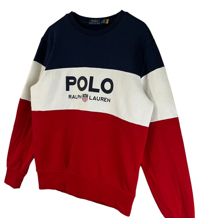 Ralph Lauren ラルフローレン スウェット センターロゴ ボーダー