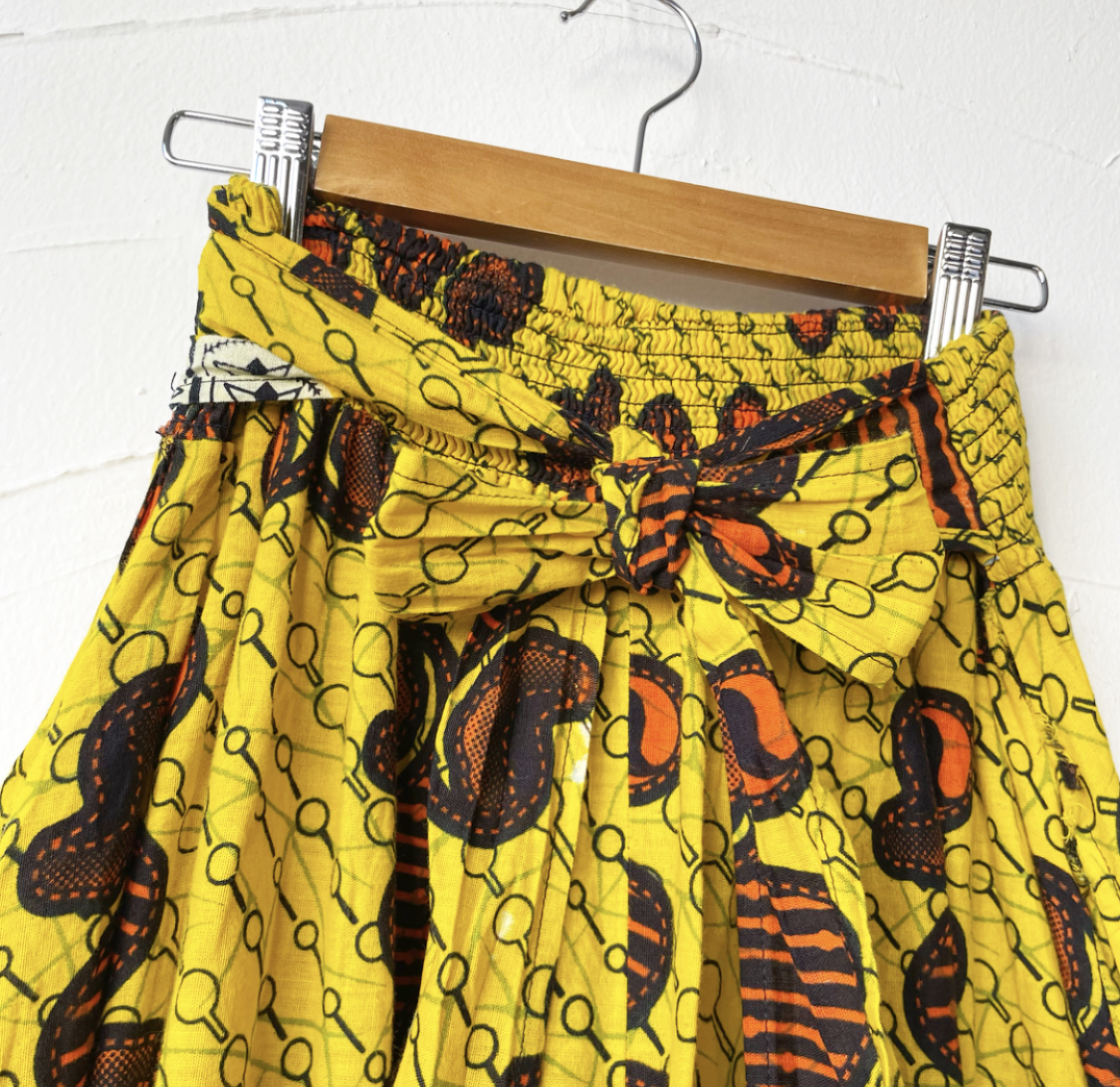 African batik skirt アフリカンバティック スカート | Vintage.City
