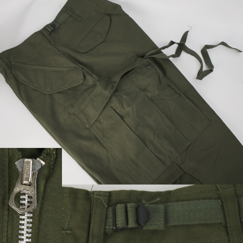 M-65 フィールドパンツ SR アルミジップ 実寸W32L29.5 米軍 67年 実物