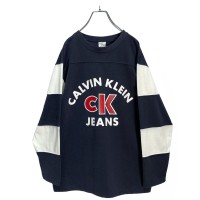 90s Calvin Klein Jeans L/S football Tee | Vintage.City 古着屋、古着コーデ情報を発信
