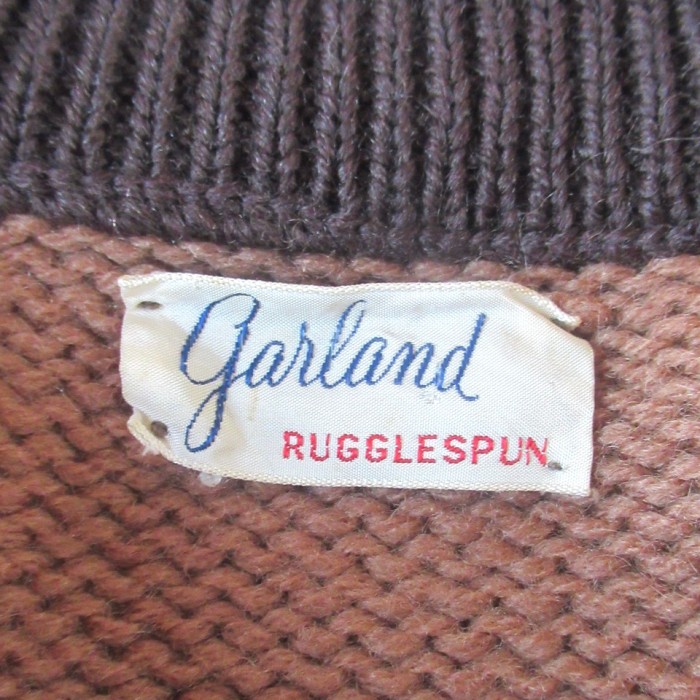 60s garland ジップアップニットカーディガン | Vintage.City 빈티지숍, 빈티지 코디 정보